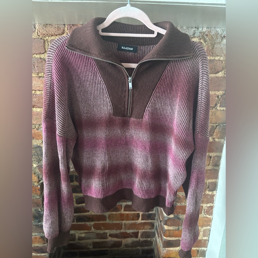 Nadaam wool and cashmere quarter zip